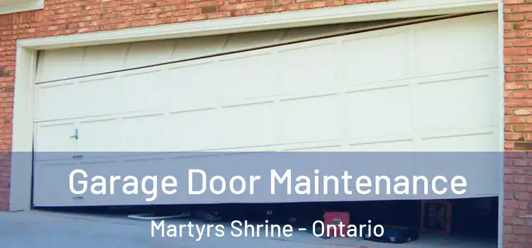 Garage Door Maintenance Martyrs Shrine - Ontario