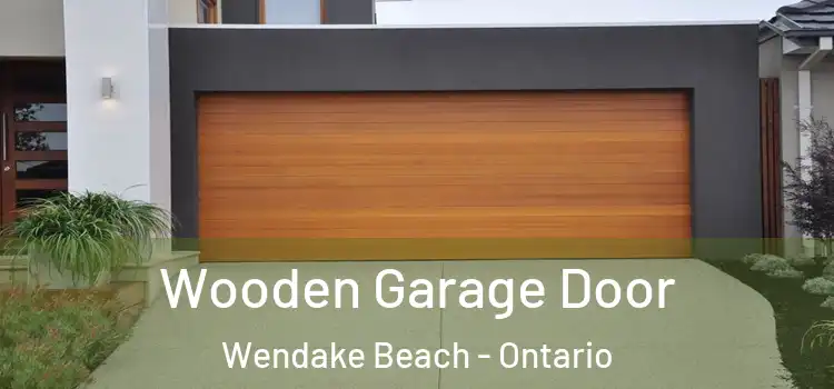 Wooden Garage Door Wendake Beach - Ontario